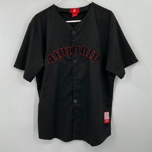 YG 4 Hunnid 2019 Baseball Jersey Black Men’s Size Large